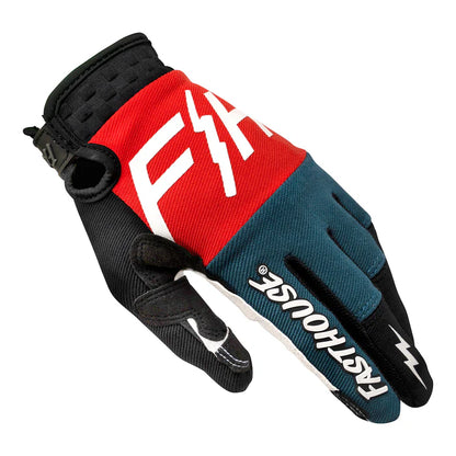 Fasthouse Speed Style Omega Glove - Youth - Red-Slate