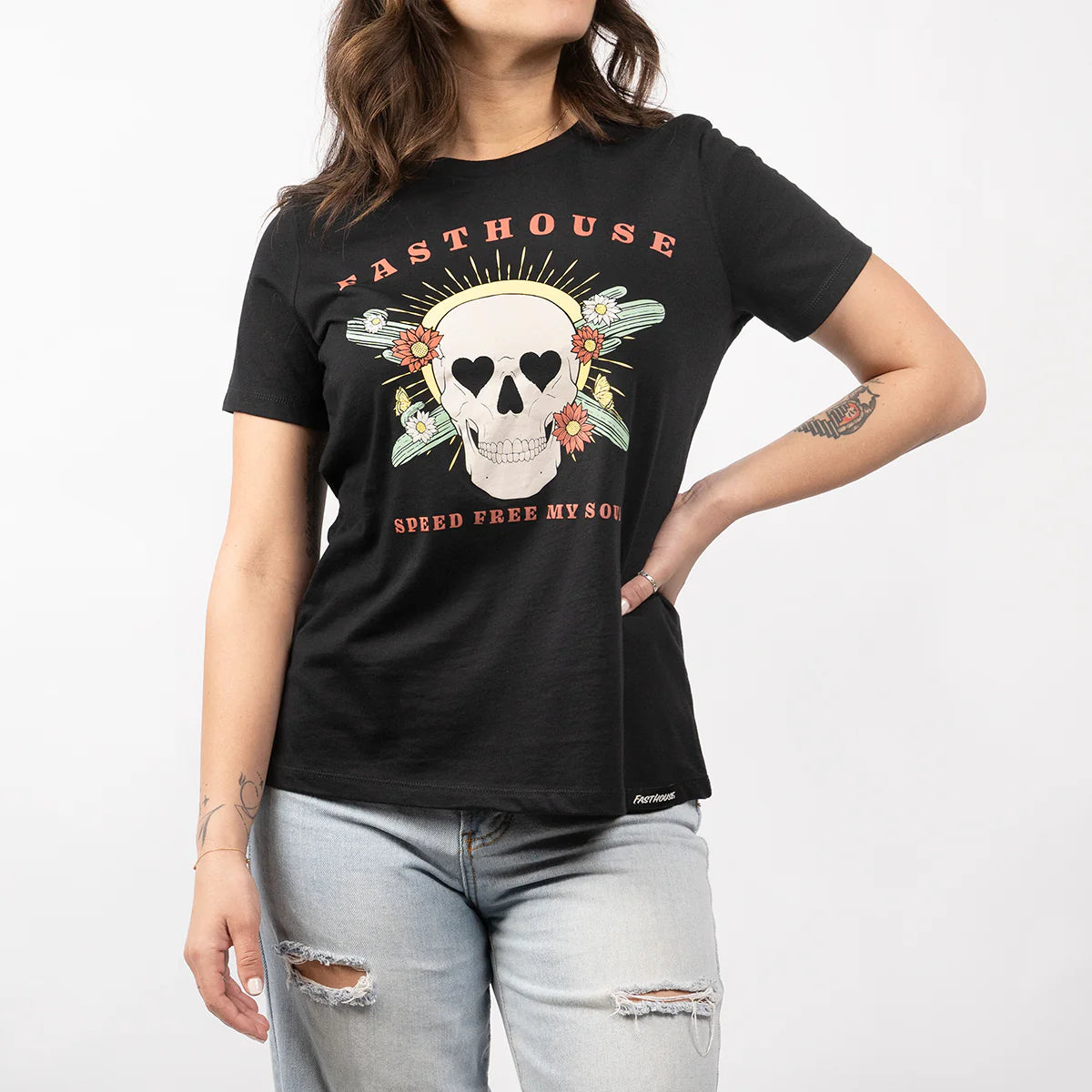 Fasthouse Spirited Tee - Womens - Black