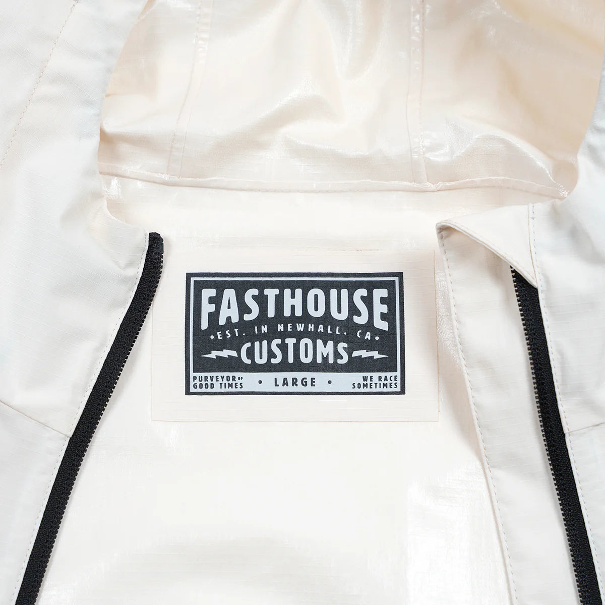 Fasthouse Statement Packable Windbreaker - Natural-Black
