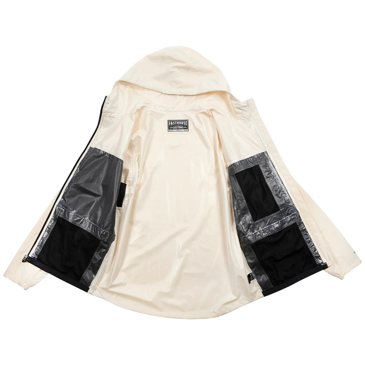 Fasthouse Statement Packable Windbreaker - Natural-Black