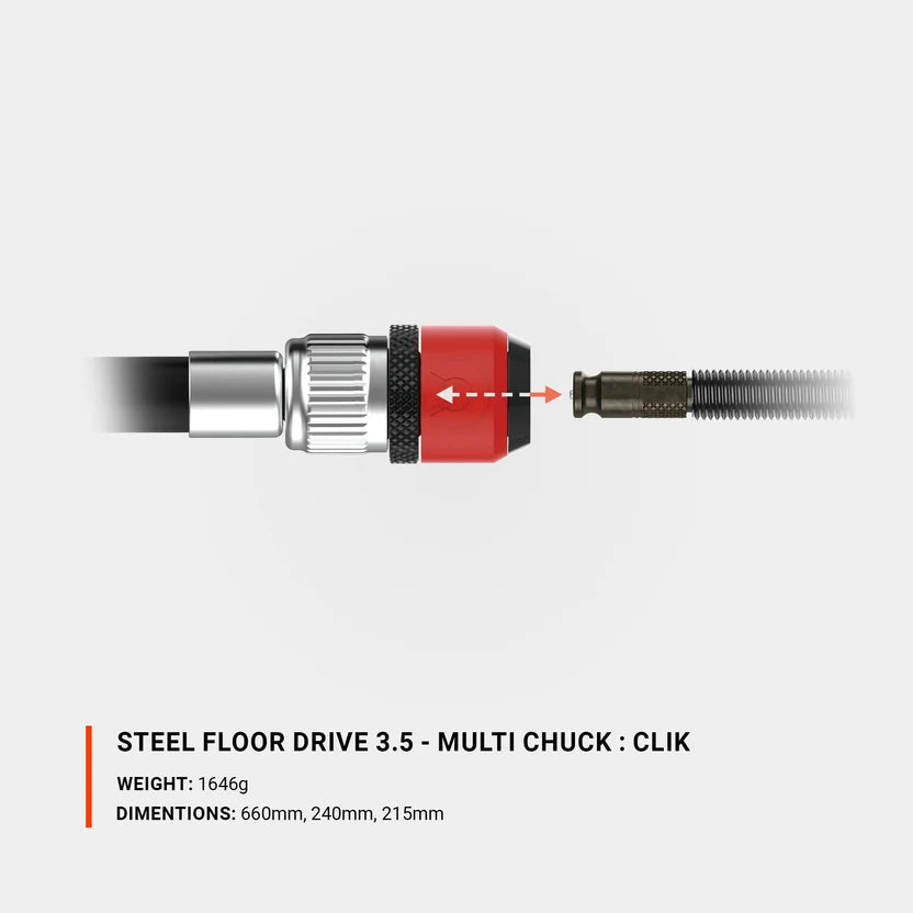 Lezyne Steel Floor Drive 3.5 - Flat Black