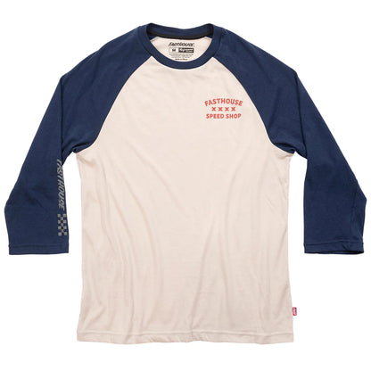 Fasthouse Swift Raglan Tech Tee - Mignight Navy-Cream