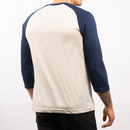 Fasthouse Swift Raglan Tech Tee - Mignight Navy-Cream