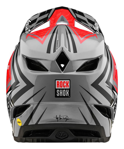 Troy Lee Designs D4 Carbon Full Face Helmet with MIPS - SRAM - Red-Black