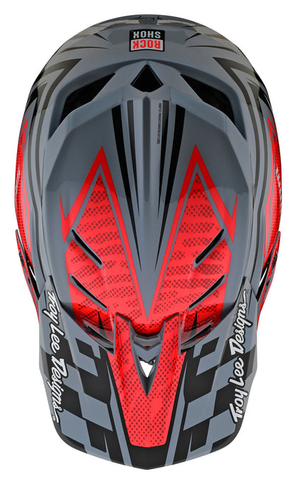 Troy Lee Designs D4 Carbon Full Face Helmet with MIPS - SRAM - Red-Black