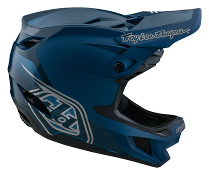 Troy Lee Designs D4 Polyacrylite Full Face Helmet with MIPS - Shadow - Blue