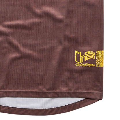 Troy Lee Designs Flowline Short Sleeve MTB Jersey - Youth - Flipped - Chocolate
