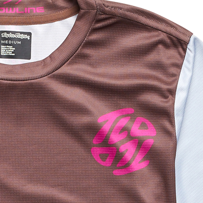 Troy Lee Designs Flowline Short Sleeve MTB Jersey - Youth - Flipped - Chocolate