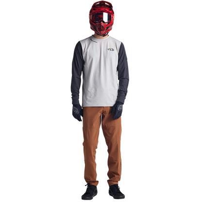 Troy Lee Designs Ruckus Long Sleeve Ride Tee - Bolts - Resist - Mist