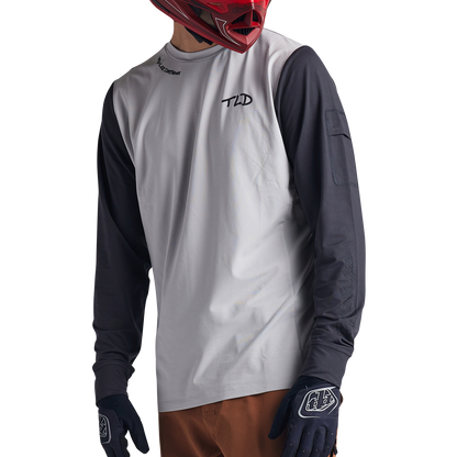 Troy Lee Designs Ruckus Long Sleeve Ride Tee - Bolts - Resist - Mist
