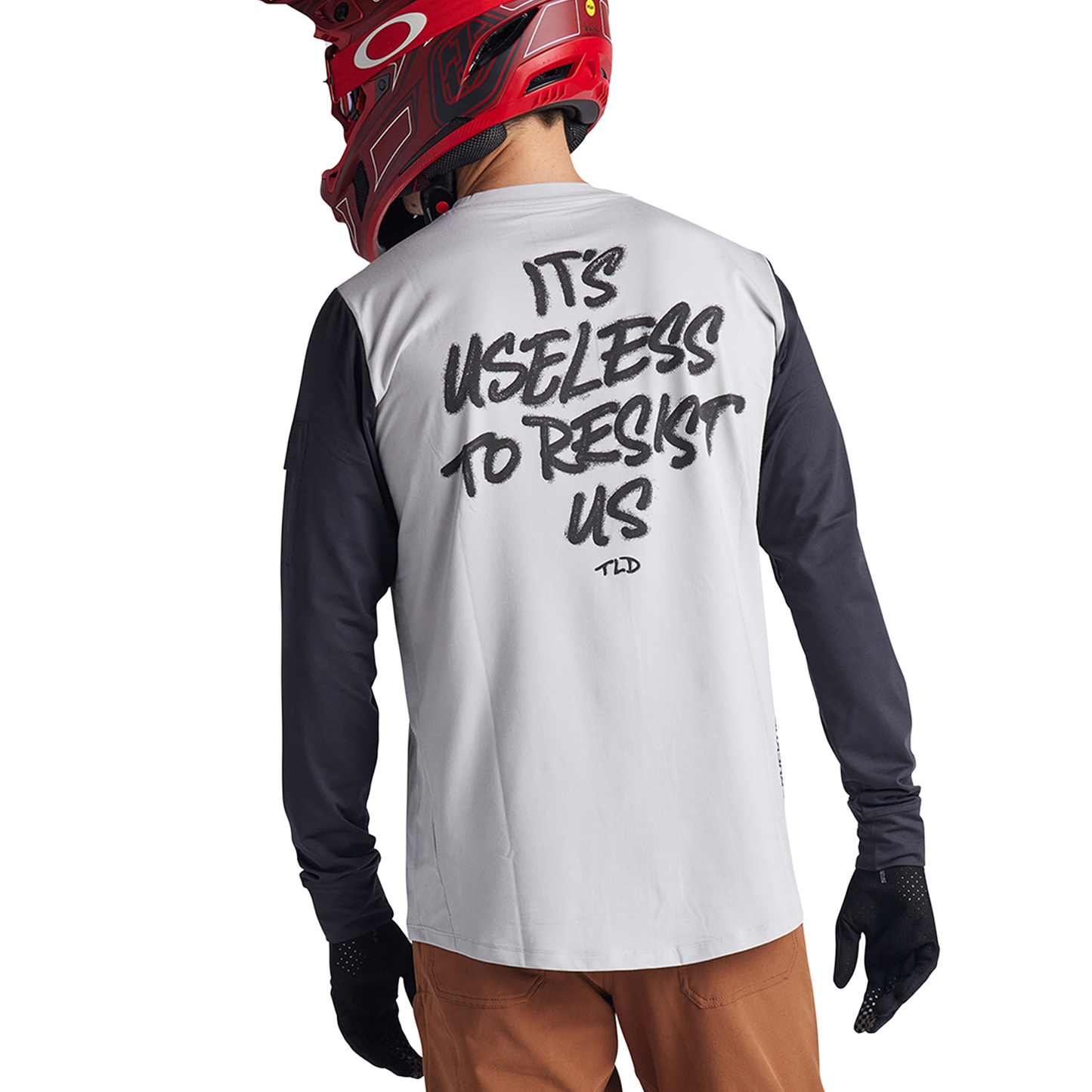 Troy Lee Designs Ruckus Long Sleeve Ride Tee - Bolts - Resist - Mist