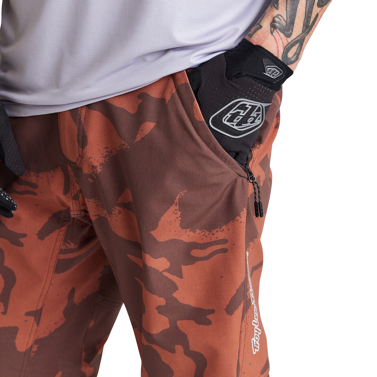 Troy Lee Designs Skyline MTB Short - Shell - Shadow Camo - Brick