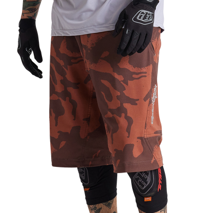 Troy Lee Designs Skyline MTB Short with Liner - Shadow Camo - Brick