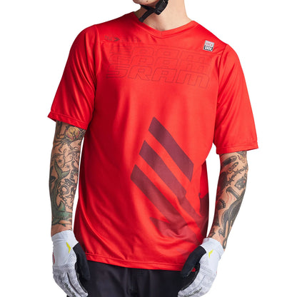 Troy Lee Designs Skyline Short Sleeve MTB Jersey - SRAM Eagle One - Fiery Red