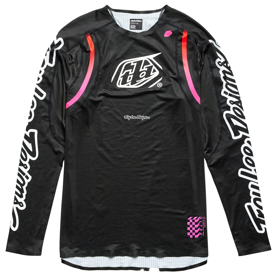 Troy Lee Designs Sprint Ultra Long Sleeve MTB Jersey - Pinned - Black