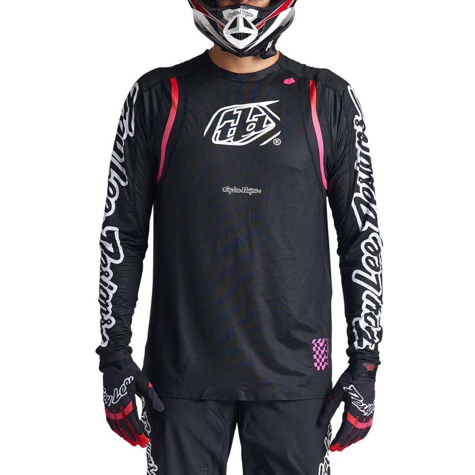 Troy Lee Designs Sprint Ultra Long Sleeve MTB Jersey - Pinned - Black