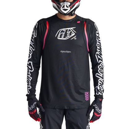 Troy Lee Designs Sprint Ultra Long Sleeve MTB Jersey - Pinned - Black