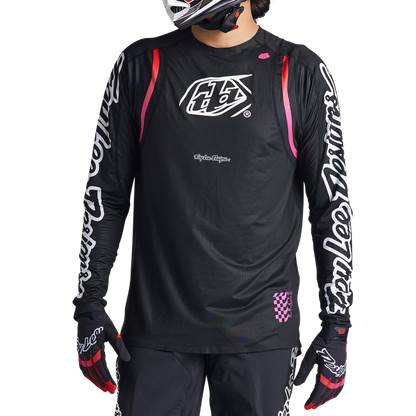 Troy Lee Designs Sprint Ultra Long Sleeve MTB Jersey - Pinned - Black