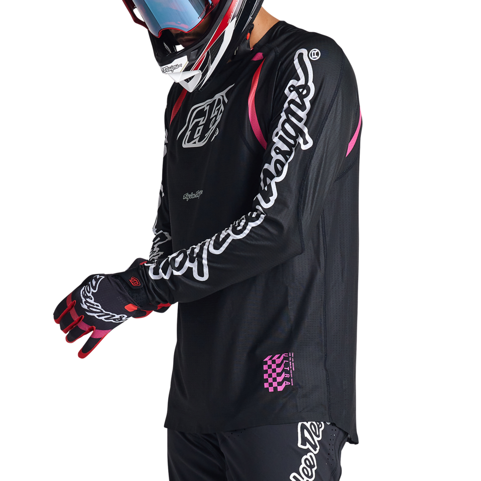 Troy Lee Designs Sprint Ultra Long Sleeve MTB Jersey - Pinned - Black