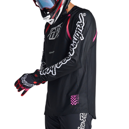 Troy Lee Designs Sprint Ultra Long Sleeve MTB Jersey - Pinned - Black