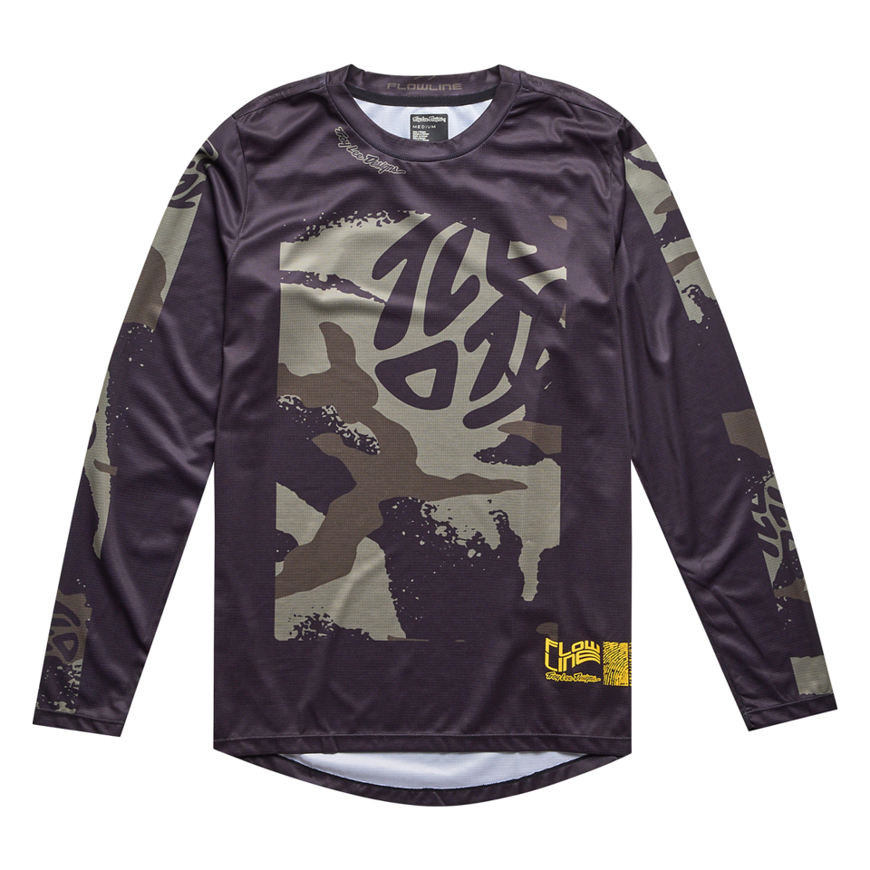 Troy Lee Designs Flowline Long Sleeve MTB Jersey - Youth - Confined - Black