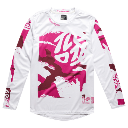 Troy Lee Designs Flowline Long Sleeve MTB Jersey - Youth - Confined - Mist