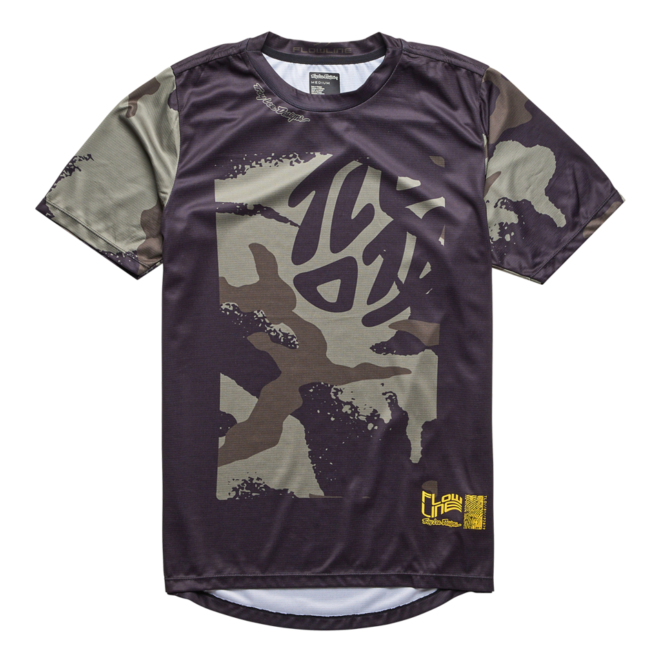 Troy Lee Designs Flowline Short Sleeve MTB Jersey - Youth - Confined - Black