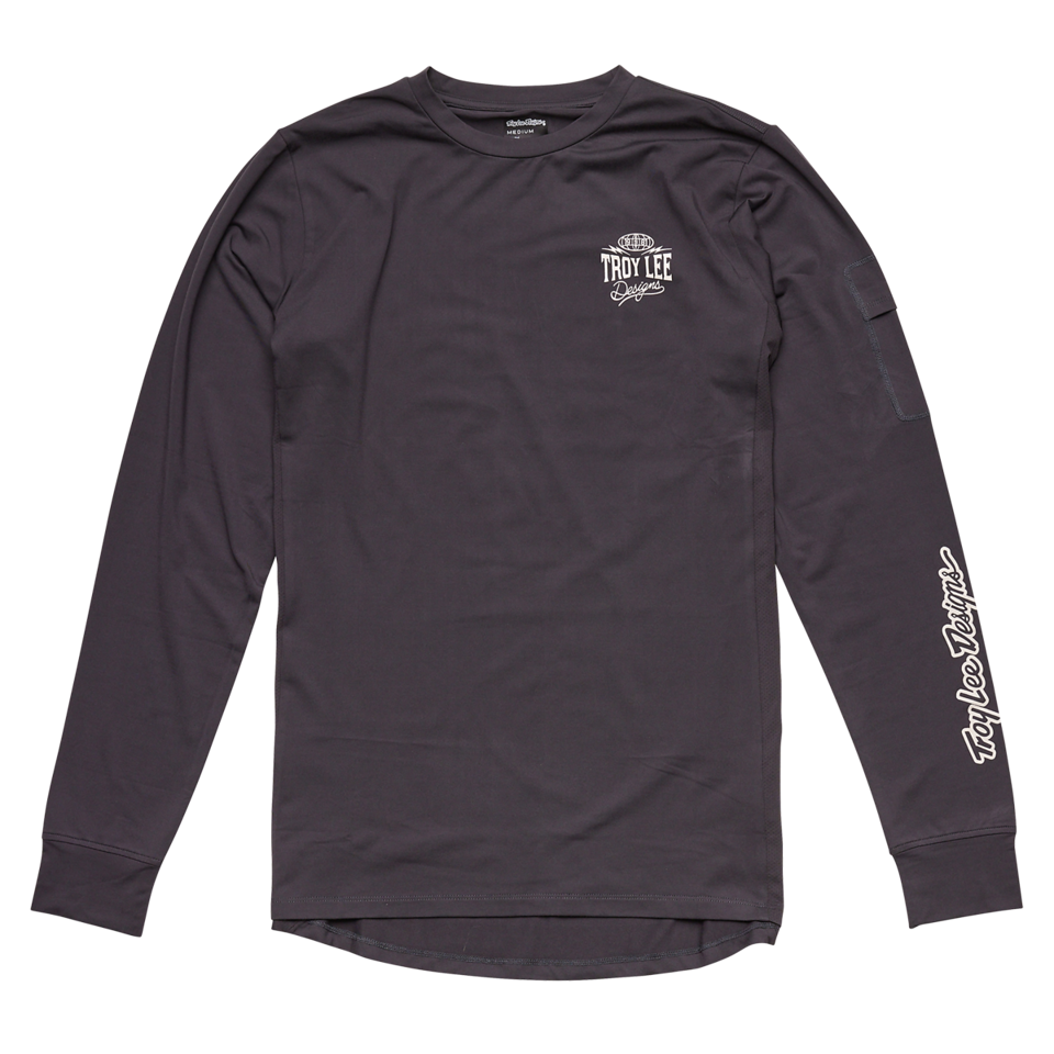 Troy Lee Designs Ride Tee - Youth - Bolts - Carbon