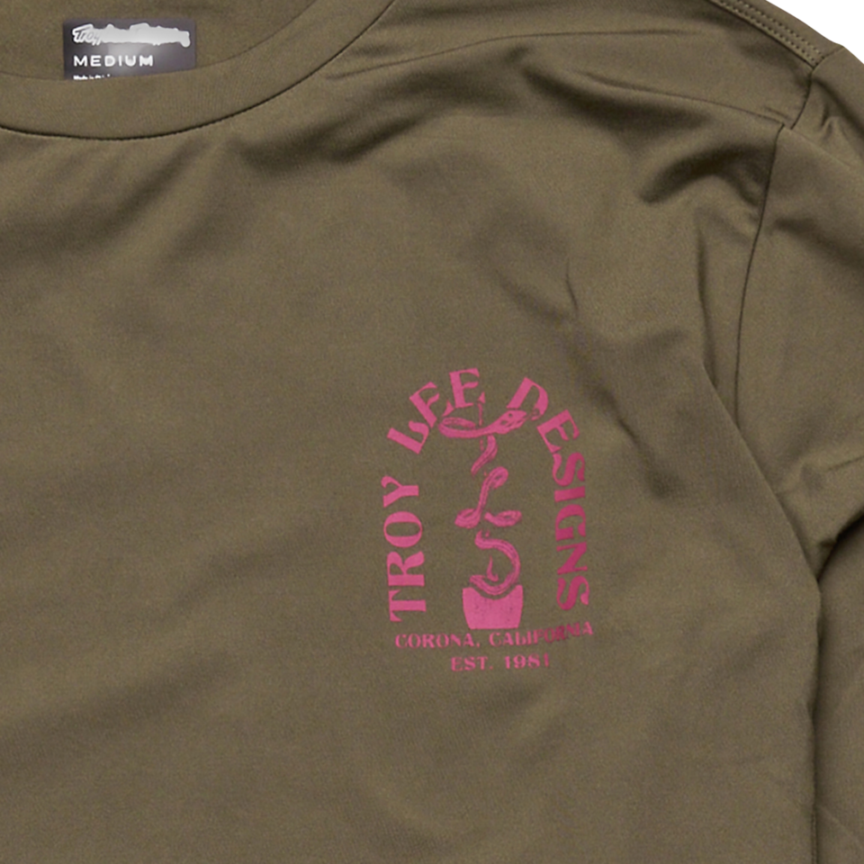 Troy Lee Designs Ride Tee - Youth - Fangs - Olive