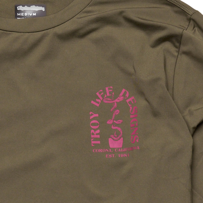 Troy Lee Designs Ride Tee - Youth - Fangs - Olive