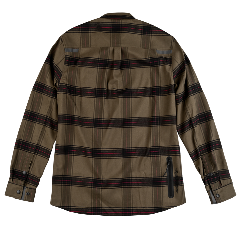 Troy Lee Designs Grind Flannel Shirt - YD Plaid - Dark Pine