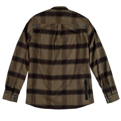 Troy Lee Designs Grind Flannel Shirt - YD Plaid - Dark Pine