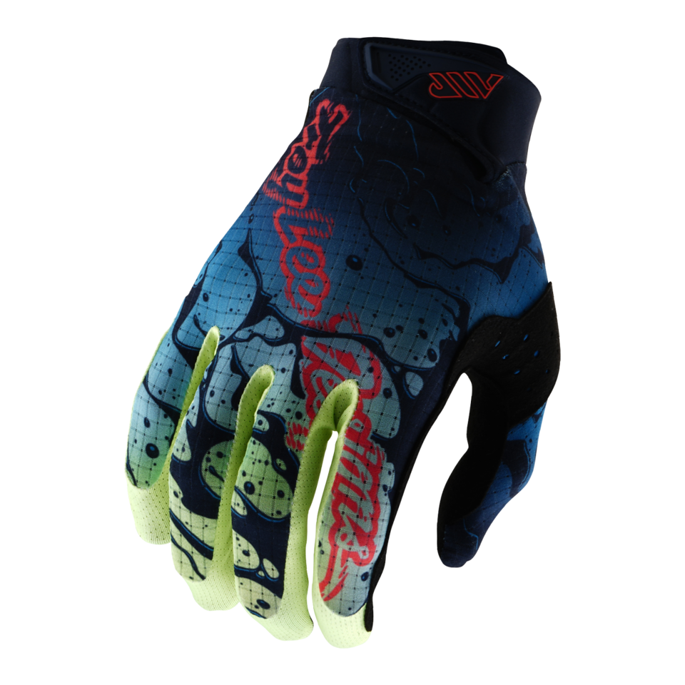 Troy Lee Designs Air MTB Glove - Drip - Glo Yellow-Dark Navy