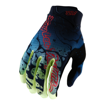 Troy Lee Designs Air MTB Glove - Drip - Glo Yellow-Dark Navy