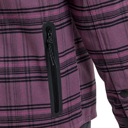 Troy Lee Designs Grind Flannel Plaid Shirt - Deep Purple