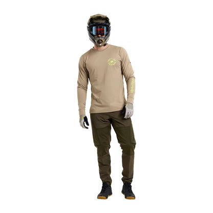 Troy Lee Designs Ruckus Long Sleeve Ride Tee - The Fuzz - Timber