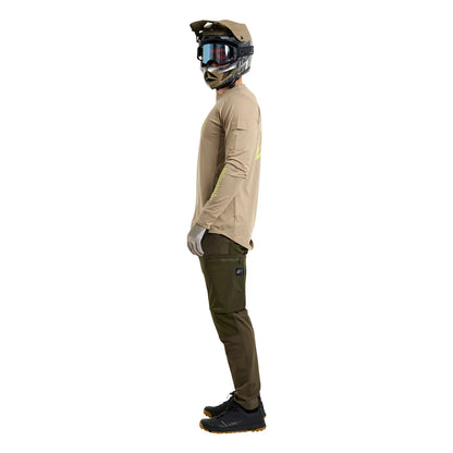 Troy Lee Designs Ruckus Long Sleeve Ride Tee - The Fuzz - Timber