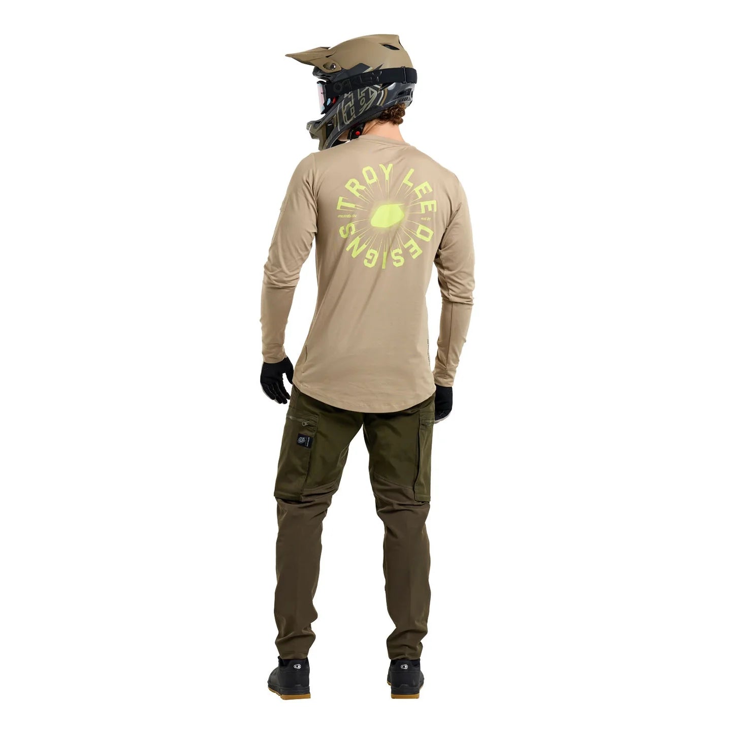 Troy Lee Designs Ruckus Long Sleeve Ride Tee - The Fuzz - Timber