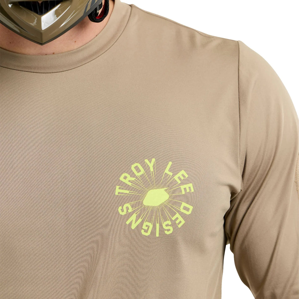 Troy Lee Designs Ruckus Long Sleeve Ride Tee - The Fuzz - Timber