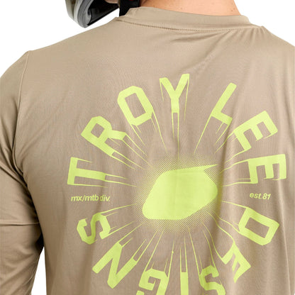 Troy Lee Designs Ruckus Long Sleeve Ride Tee - The Fuzz - Timber