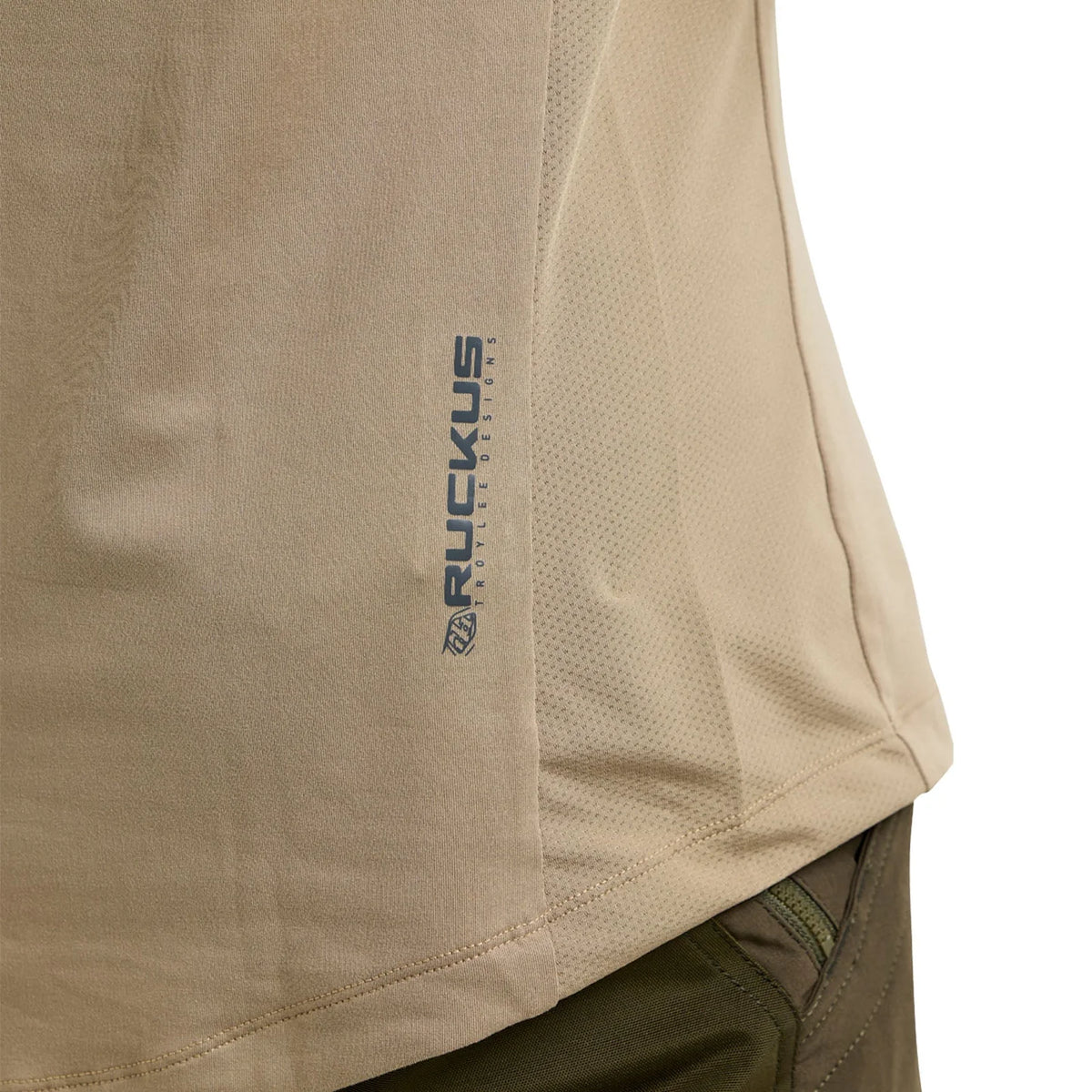 Troy Lee Designs Ruckus Long Sleeve Ride Tee - The Fuzz - Timber