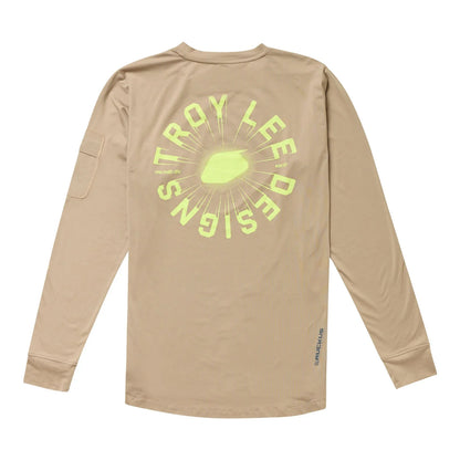 Troy Lee Designs Ruckus Long Sleeve Ride Tee - The Fuzz - Timber