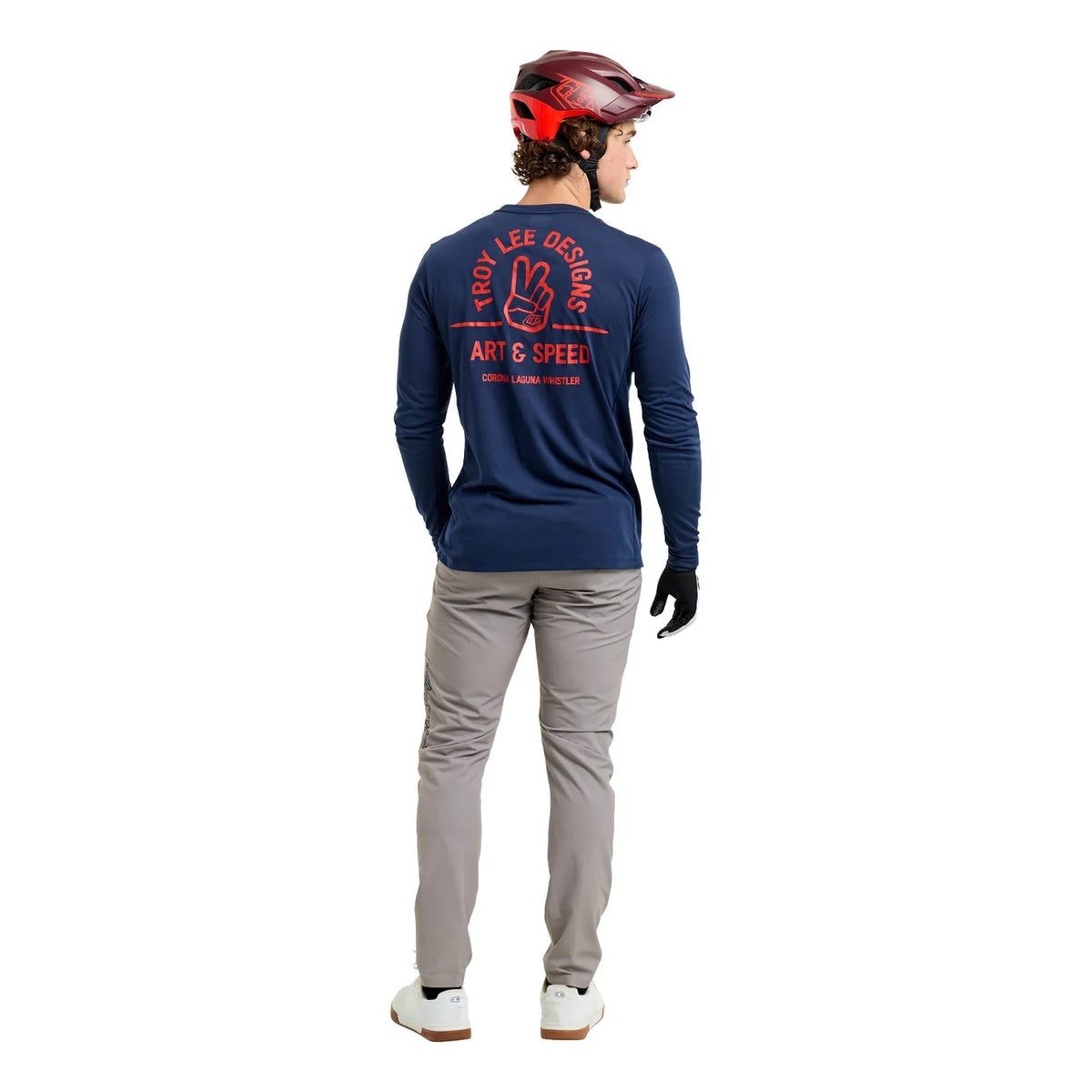 Troy Lee Designs Skyline Long Sleeve Ride Tee - Locals - Midnight