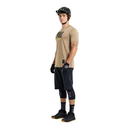 Troy Lee Designs Skyline Short Sleeve Ride Tee - Scrubbed - Timber