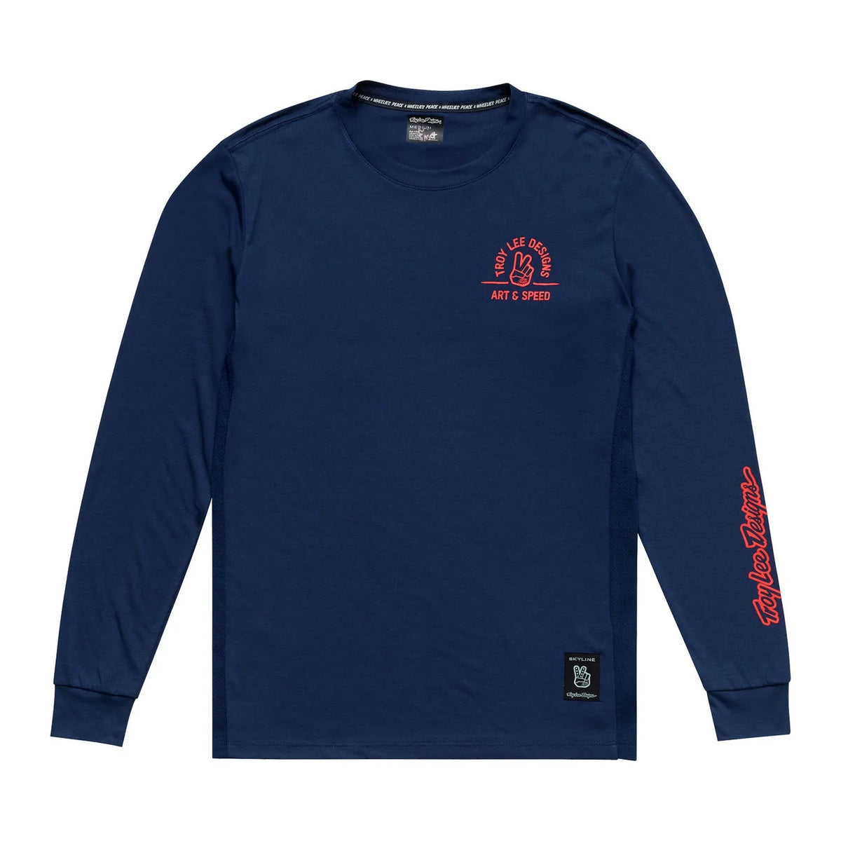 Troy Lee Designs Skyline Long Sleeve Ride Tee - Locals - Midnight