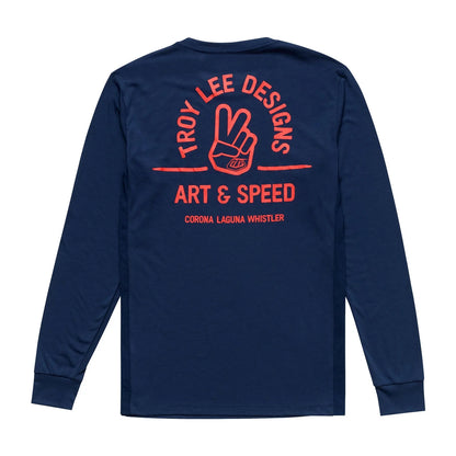 Troy Lee Designs Skyline Long Sleeve Ride Tee - Locals - Midnight