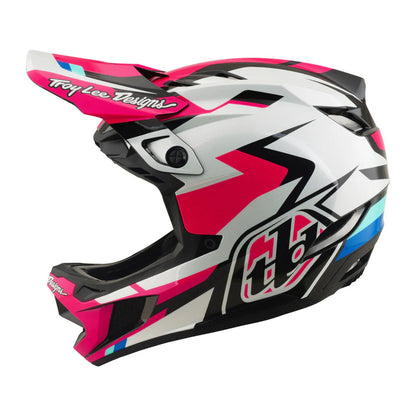 Troy Lee Designs D4 Polyacrylite Full Face Helmet - Roamer - Magenta