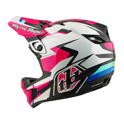 Troy Lee Designs D4 Polyacrylite Full Face Helmet - Roamer - Magenta