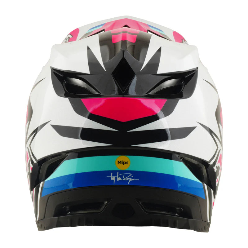 Troy Lee Designs D4 Polyacrylite Full Face Helmet - Roamer - Magenta