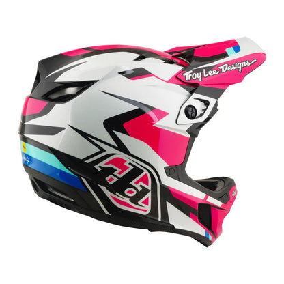 Troy Lee Designs D4 Polyacrylite Full Face Helmet - Roamer - Magenta